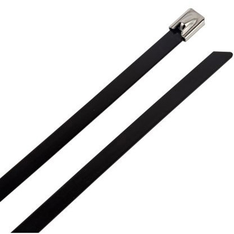 224-2236 RS PRO 結束バンド， 450mm x 4.6 mm， 黒， 316 ステンレス鋼 RS PRO 1袋(100個) 224-2236