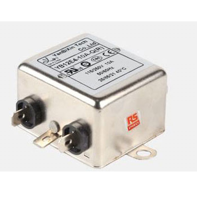 237-8699 RS PRO RFIフィルタ 単相 10A シャーシーマウント 0.22μF 2*1.2 mH 0.4 / 0.8 mA Single Stage 2.2MΩ RS PRO 1箱(108個) 237-8699