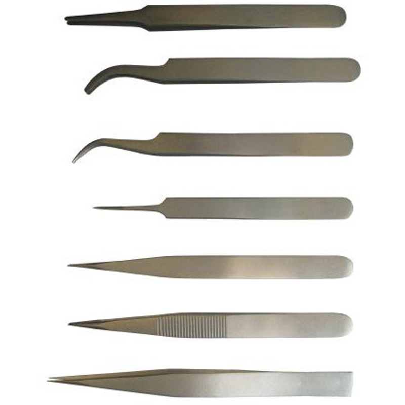 238-0742 RS PRO ピンセットセット， 低炭素オーステナイト鋼， 抗酸耐性あり， 曲面、 細目、 フラット、 丸型 1個 RS PRO 【通販モノタロウ】