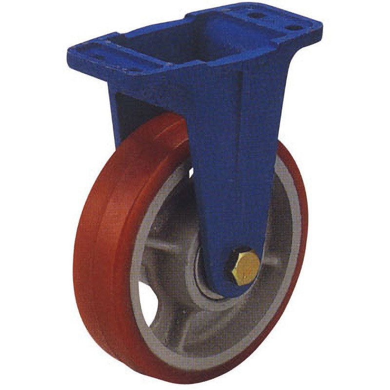 MPV-100 ダクタイルキャスター(標準タイプ) 固定車 カツヤマキカイ(旧スエヒロ) ストッパーなし 車輪径100mm車輪幅32mm