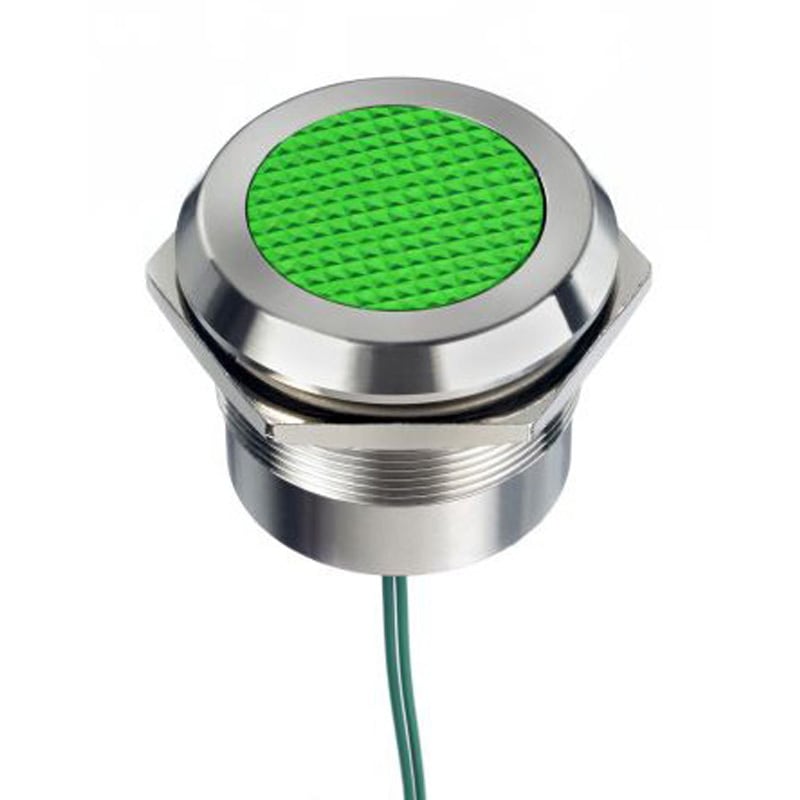 253-8519 RS PRO パイロットランプ， 12 → 24V ac/dc， 緑， 実装ホールサイズ:30mm 1個 RS PRO 【通販モノタロウ】