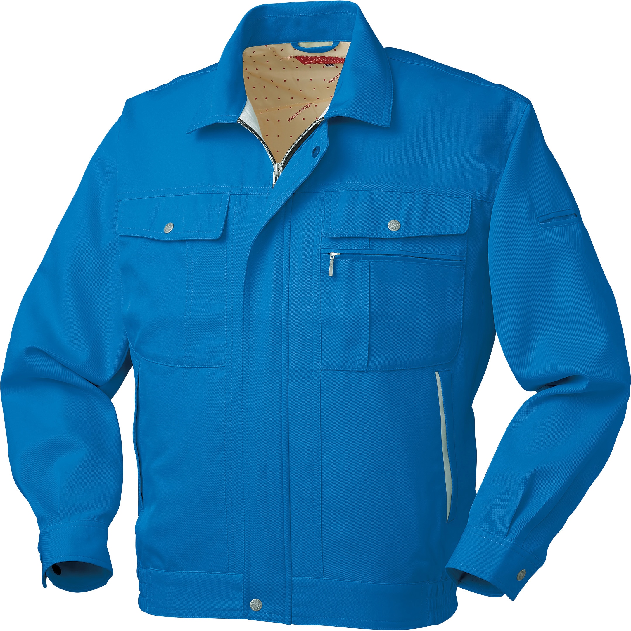 32518 長袖ジャンパー 32518 (秋冬用) クロダルマ 交織ツイル ロイヤルブルー色 SS着丈59.5cm