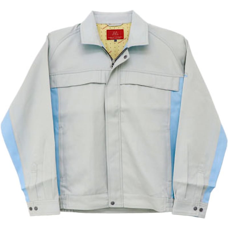 32519 長袖ユニセックスジャンパー 32519 (秋冬用) クロダルマ 交織ツイル グレー色 L着丈65.5cm