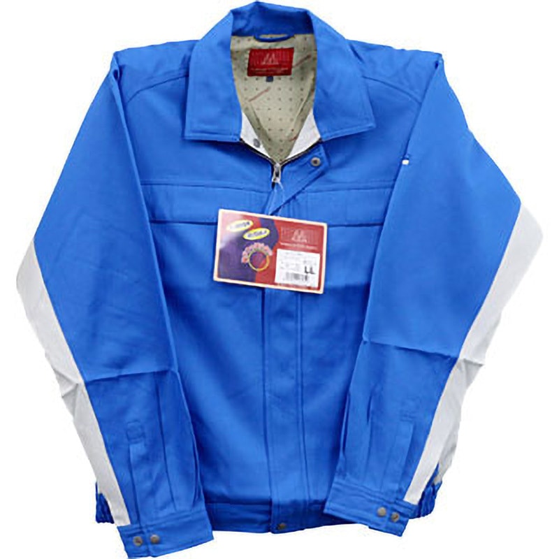 32519 長袖ユニセックスジャンパー 32519 (秋冬用) クロダルマ 交織ツイル ロイヤルブルー色 LL着丈67.5cm