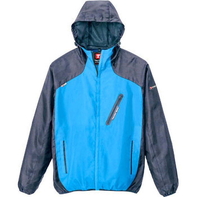 AZ-10302 AZ-10302 カラーブルゾン パーカーブルゾン(男女兼用)(年間用) アイトス ターコイズ×チャコール色 S着丈66cm