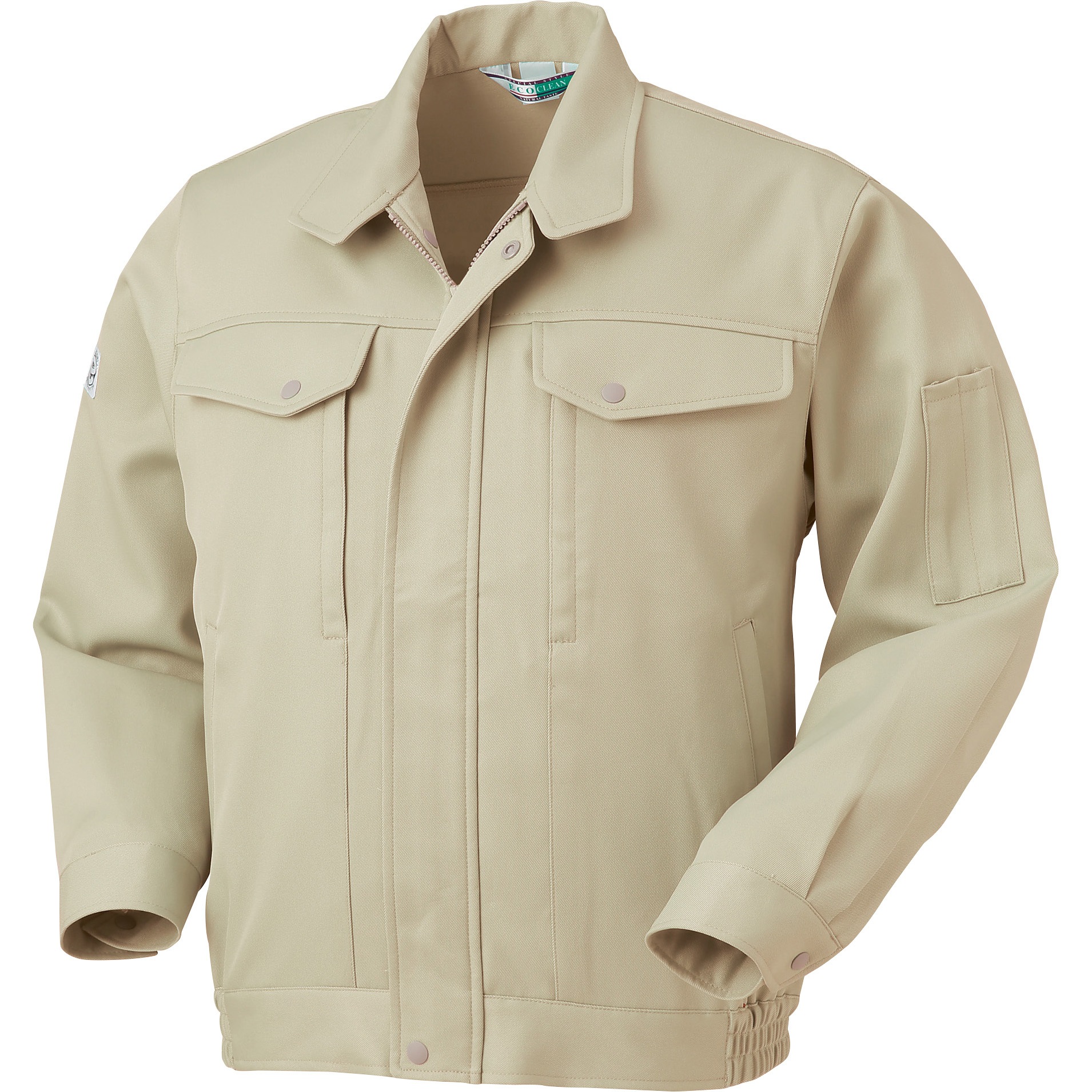 32071 長袖ジャンパー 32071 (秋冬用) クロダルマ 裏綿 アイボリー色 S着丈61cm