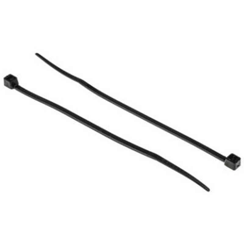 269-1801 RS PRO 結束バンド， 300mm x 7.6mm， 黒， ナイロン 66 RS PRO 1袋(250個) 269-1801
