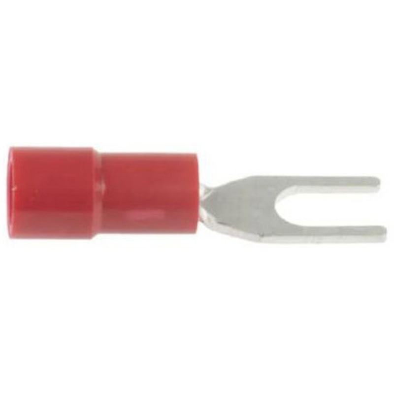 270-7656 RS PRO Y形圧着端子， スタッドサイズ 3.7mm， 赤 22AWG to， 16AWG RS PRO 1袋(500個) 270-7656