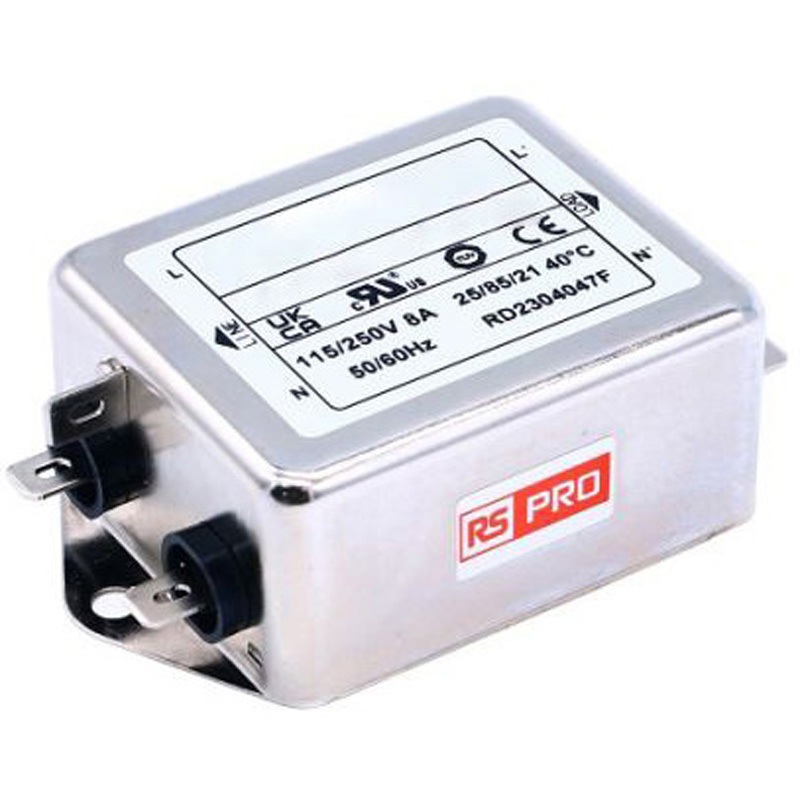 273-4901 RS PRO EMIフィルタ 単相 8A シャーシーマウント RS PRO 1個 273-4901