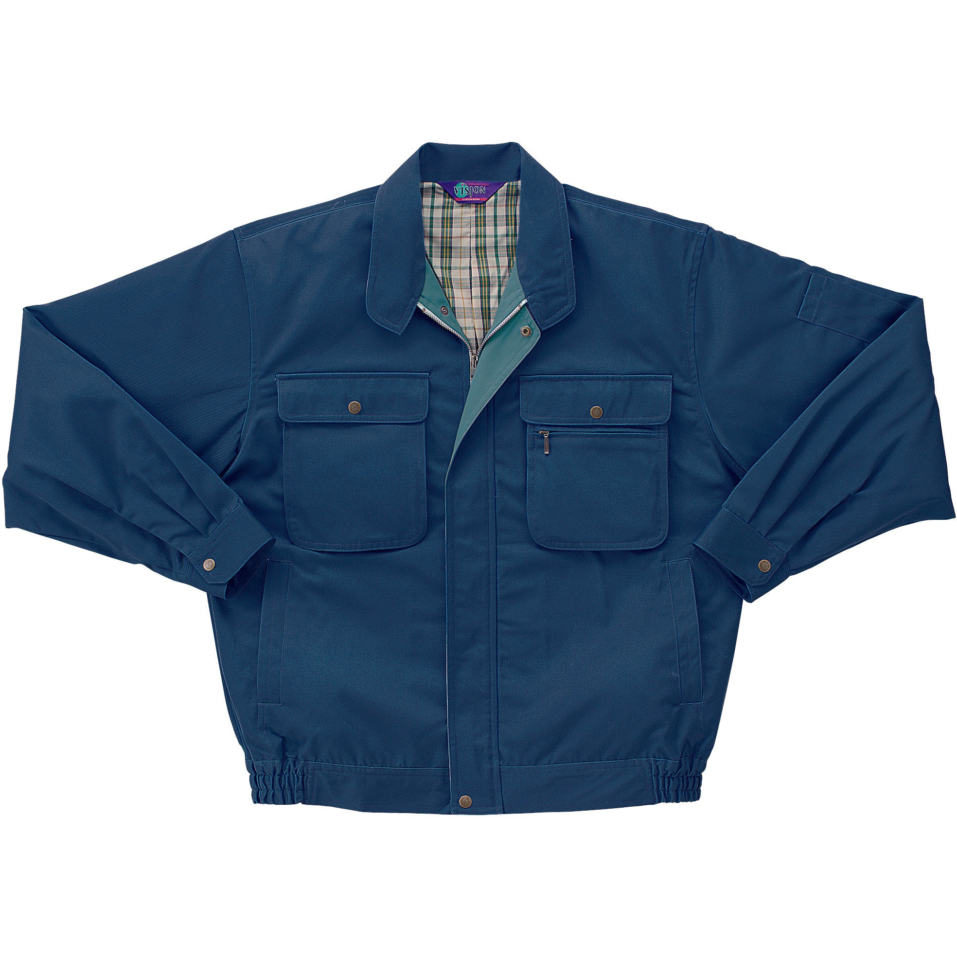 32039 長袖ジャンパー 32039 (秋冬用) クロダルマ 混率(%):ポリエステル65・綿35 制電 ソフトツイル ネイビー色 S着丈61cm