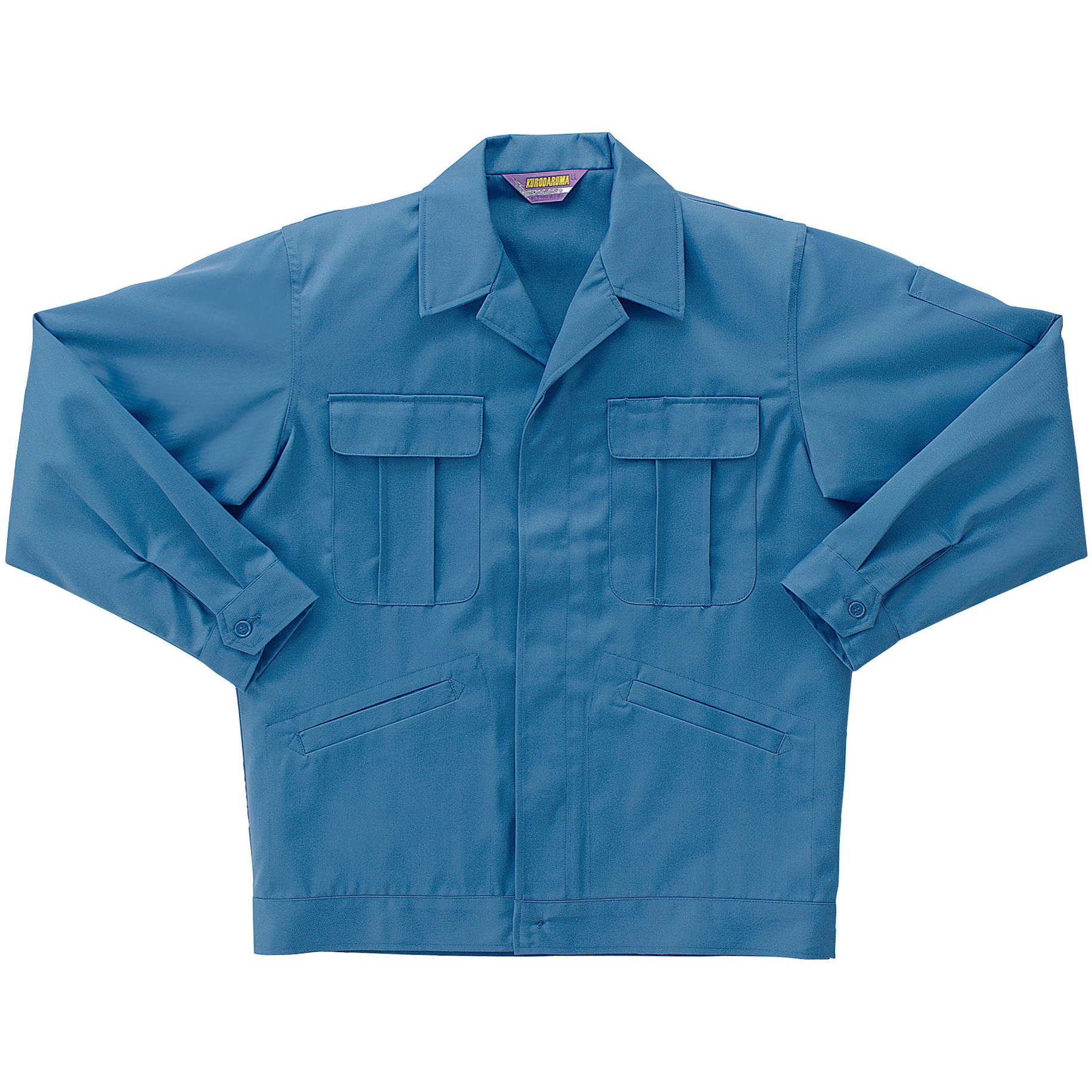 325060 長袖ジャンパー 325060 (秋冬用) クロダルマ 混率(%):ポリエステル65・綿35 制電 ツイル ブルー色 M着丈62cm