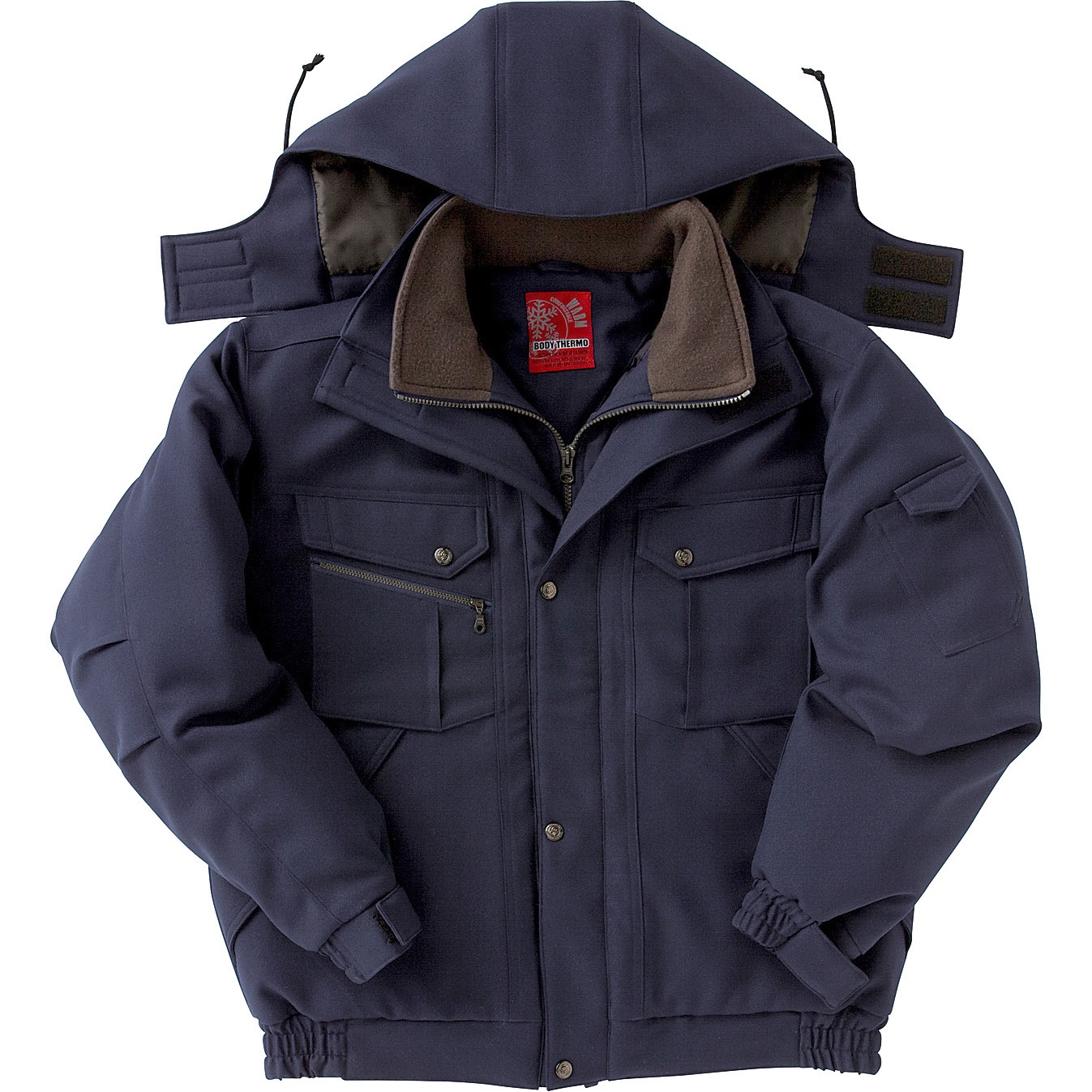 54732 防寒撥水ジャンパー 54732 (秋冬用) クロダルマ ポリエステル100% ネイビー色 L着丈68cm