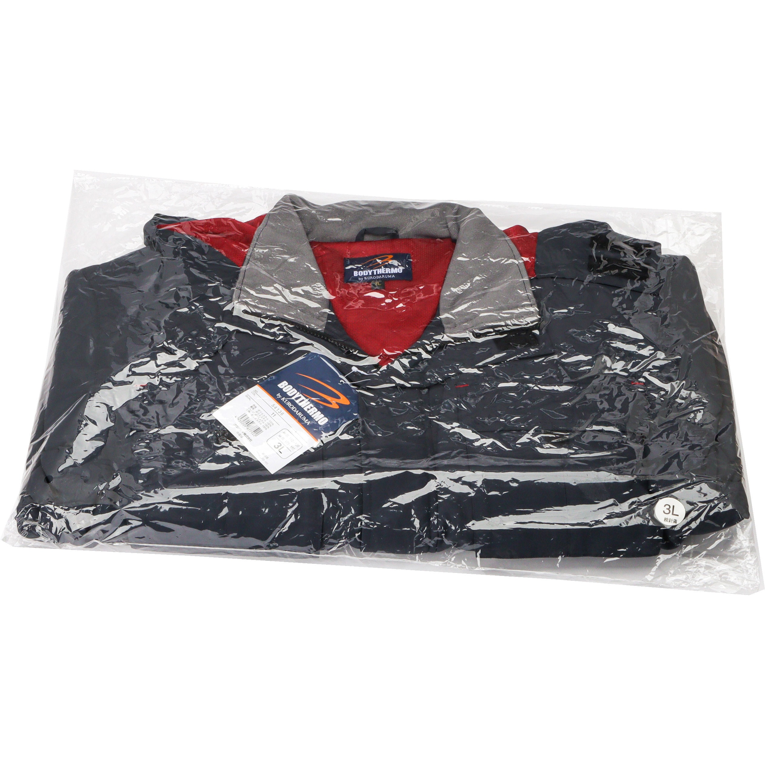 54136 防寒ジャンパー 54136 (秋冬用) クロダルマ ポリエステル100% ネイビー色 3L着丈73cm 7,393円