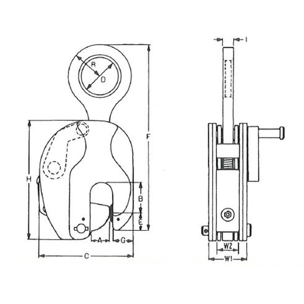 縦つりクランプ イーグルクランプ 縦吊クランプ 【通販モノタロウ】