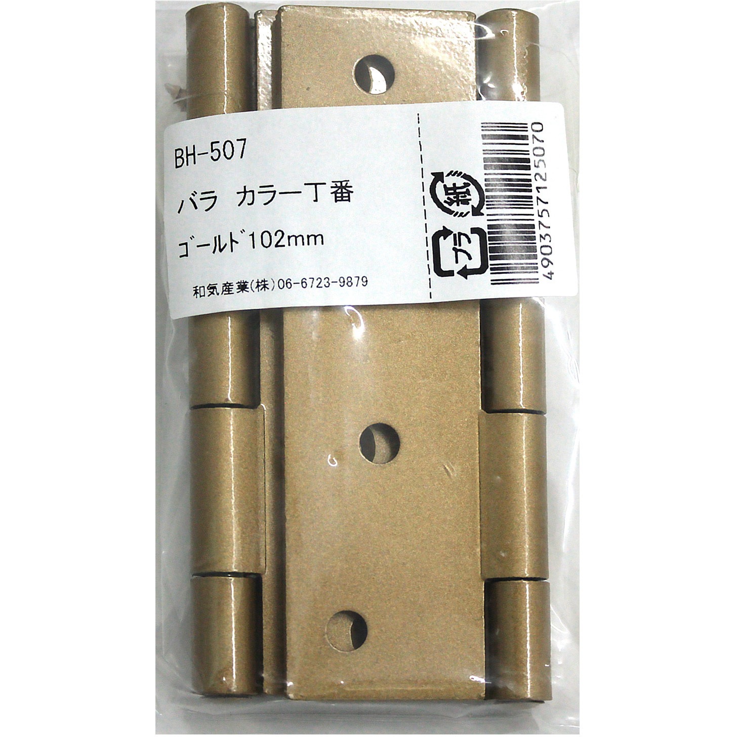 3027　こちらは専用です BH-507 カラー丁番 WAKI(和気産業) 横54mm縦102mm 1袋(2個) BH