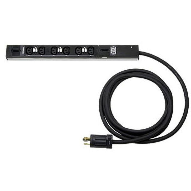 DZ-2002006CS コンセントバー (200V 20A 6口) 摂津金属工業 幅36mm DZ