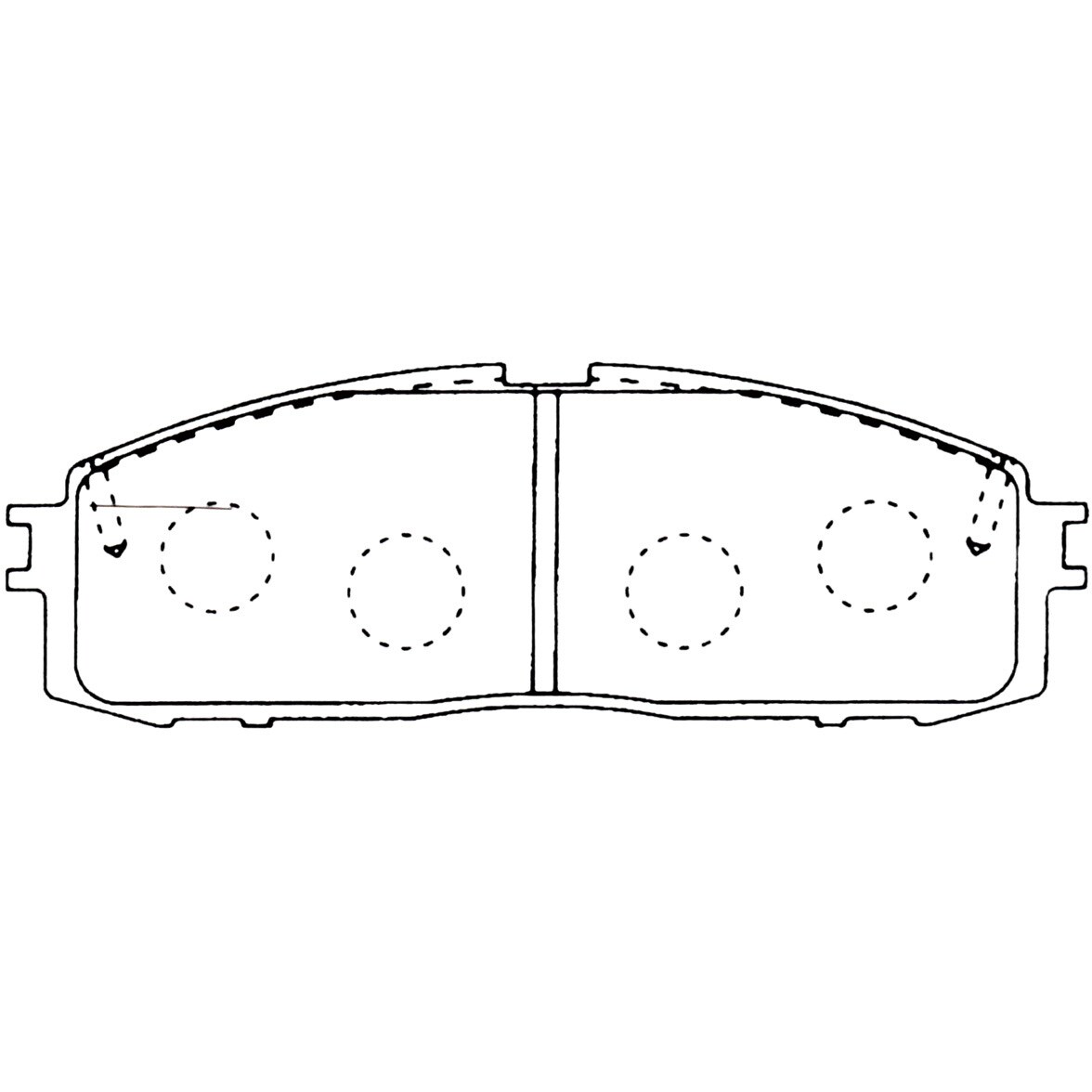 MD-006 ブレーキパッド 1セット(4枚) ミヤコ自動車 【通販サイトMonotaRO】