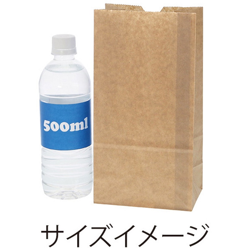 No.4 Eタイプ 未晒無地 角底袋 Eタイプ SWAN 未晒色 1パック(100