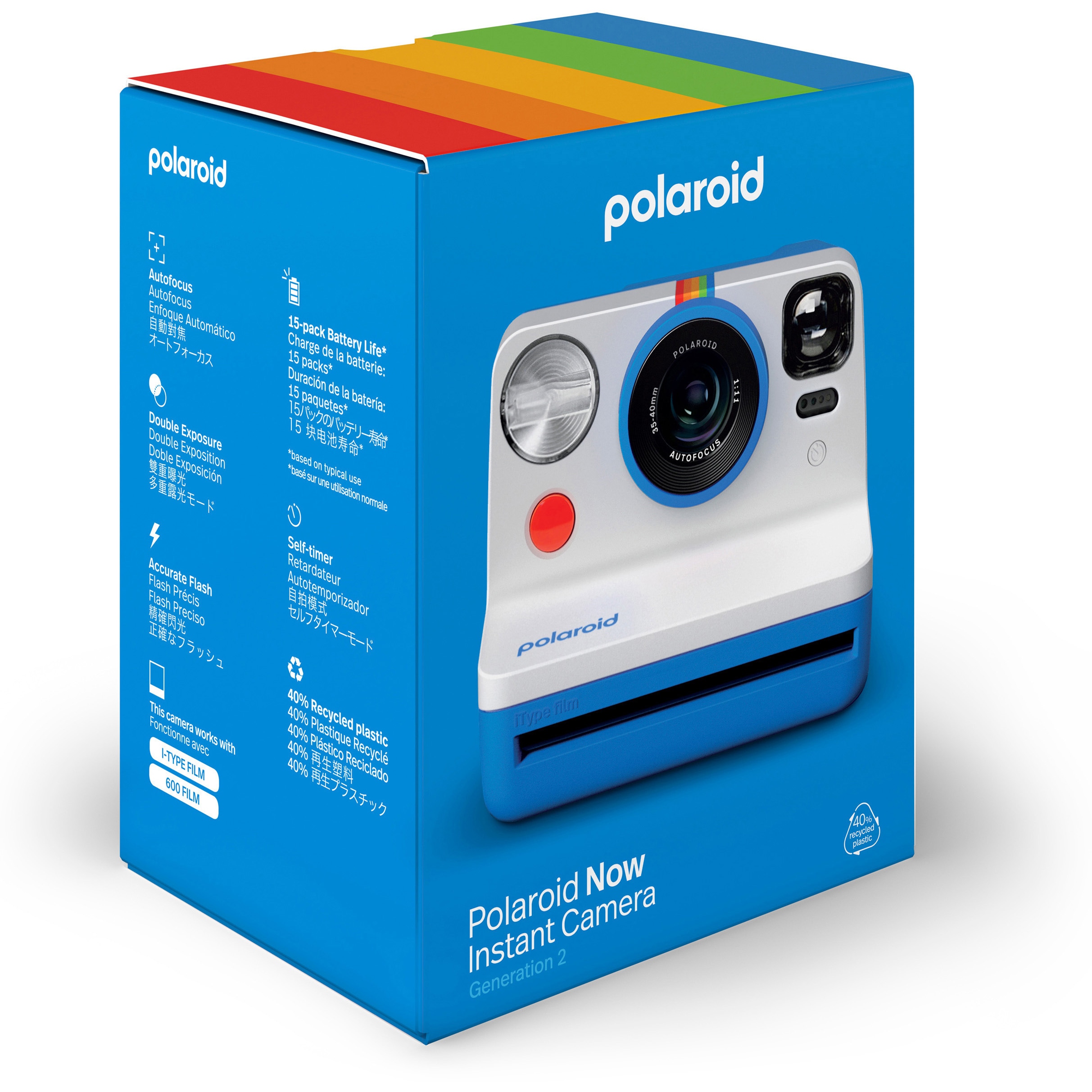 9073JP Polaroid Now Generation 2 Instant Camera Blue 1台