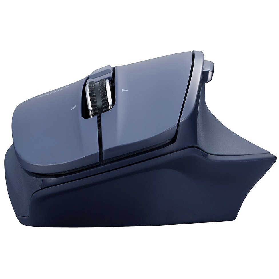 MUS-RKF164NB 高速スクロール無線静音5ボタンBLEDマウス ナカバヤシ 光学式(BlueLED光源) 電波周波数2.4GHz ネイビー色   MUS-RKF164NB