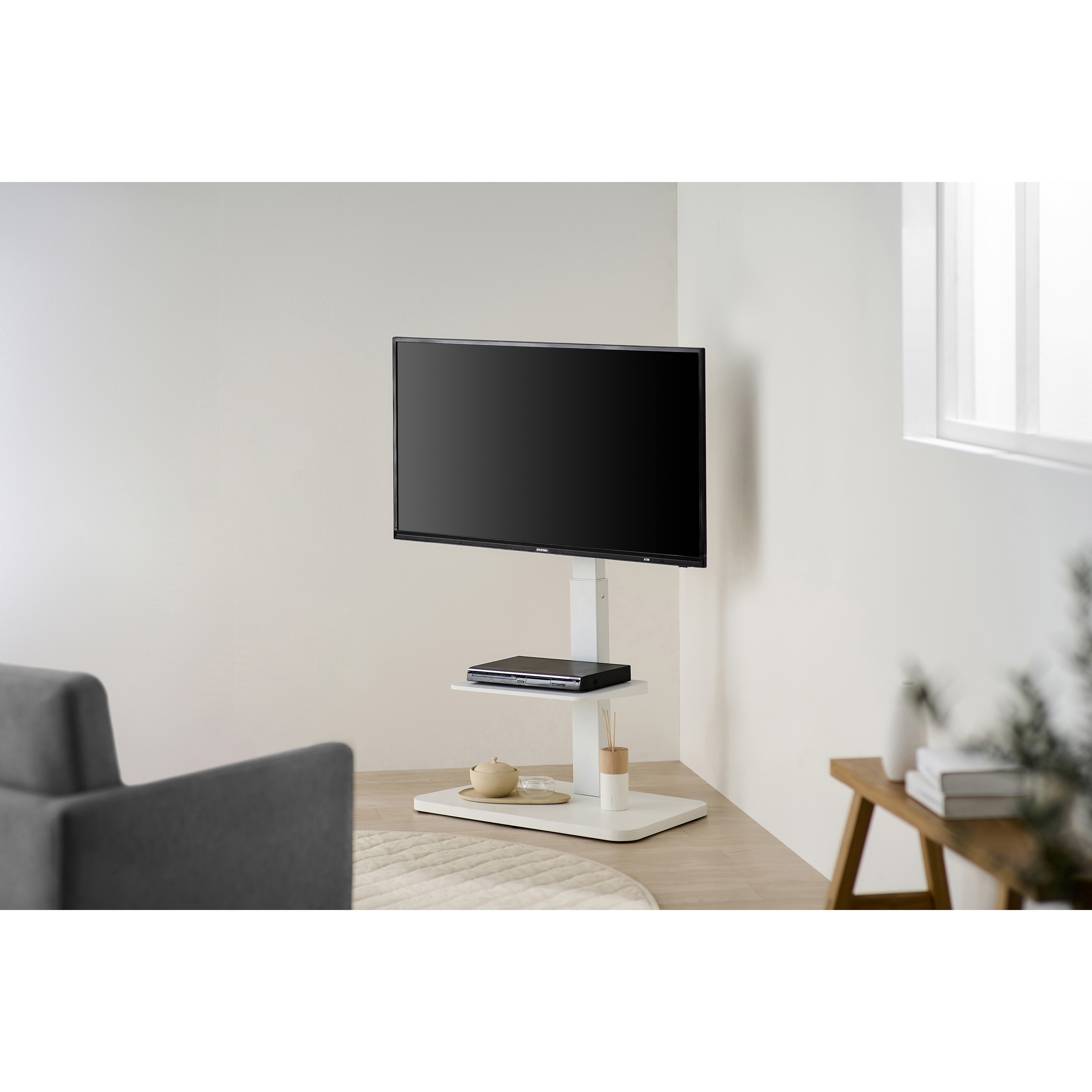 UTS-640R スタンドテレビ台 アイリスオーヤマ ホワイト色 UTS-640R