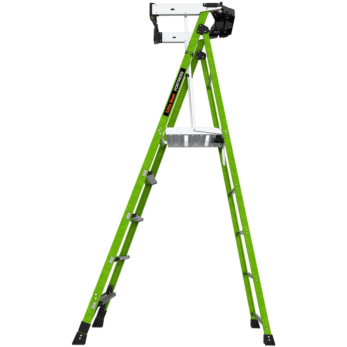 LG-19305 FRP上枠付き脚立 フォートレス 長谷川工業 5段 天板高さ1.4m