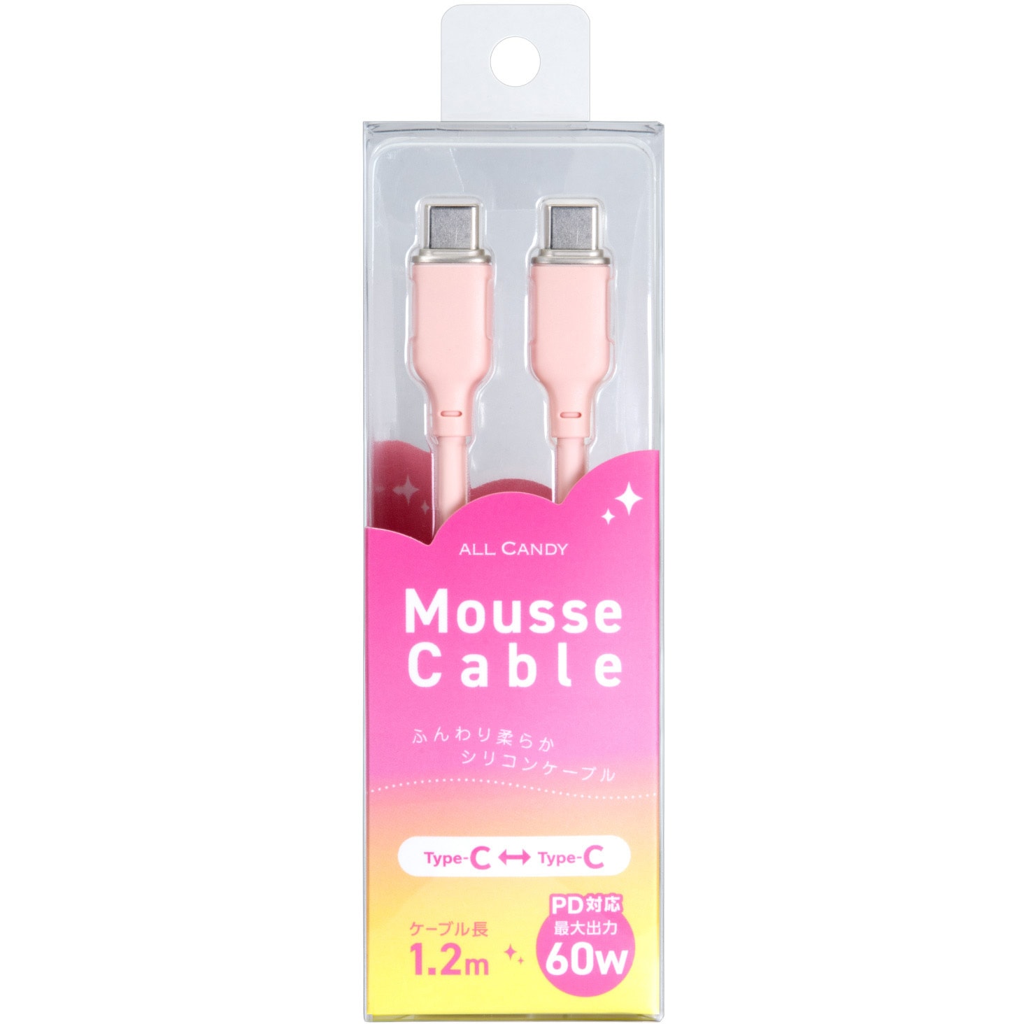 AC-CC-JD60W12PK Mousseケーブル PD60W センチュリー USBTypeC