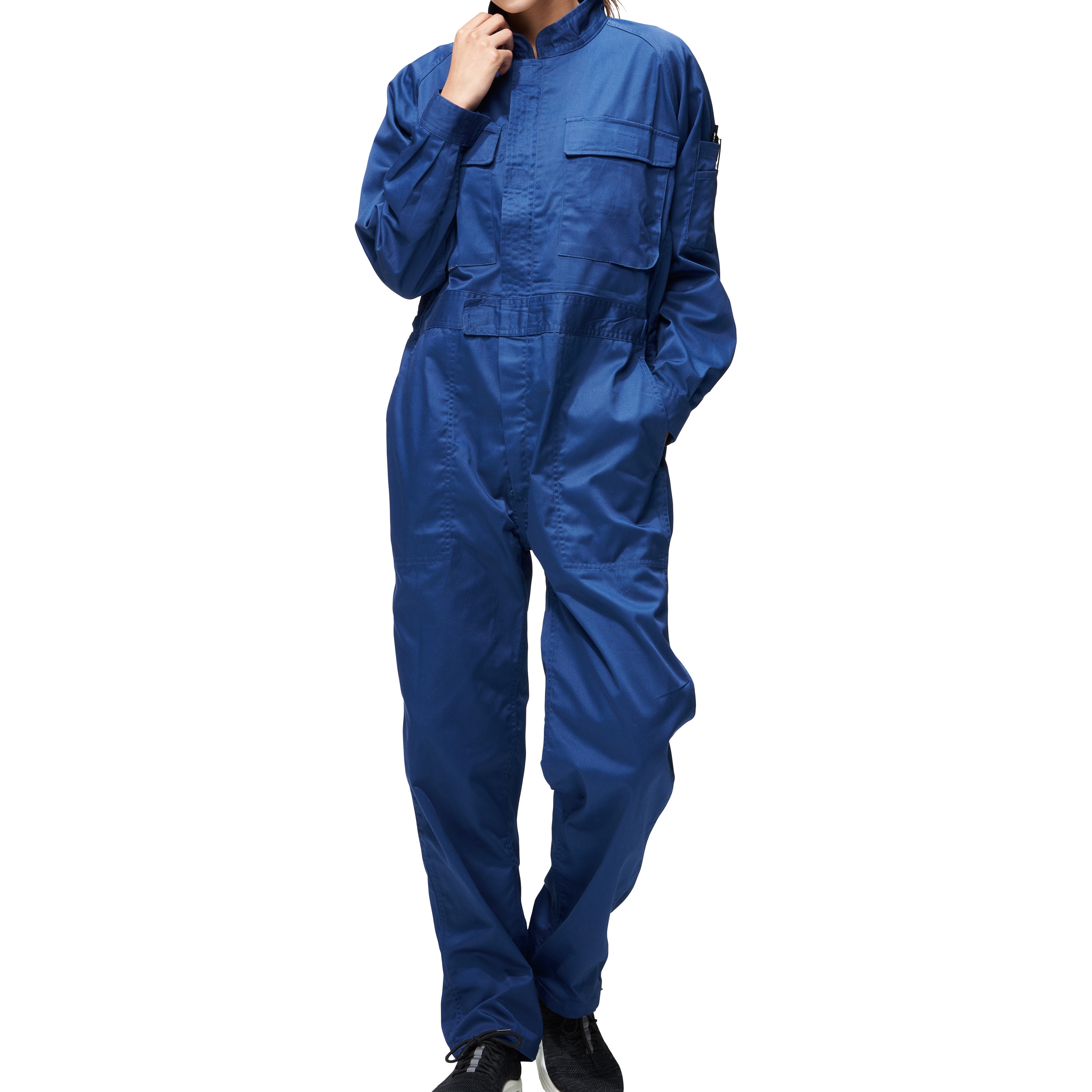 353530 3535-30 綿混 ツナギ服 アタックベース 長袖つなぎ 混率