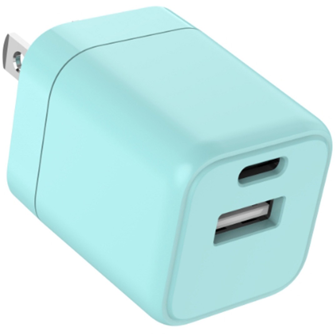 【美品】Apple Pod mini ブルー 充電アダプタ付き AC-AC20PD-GR DinkyPower 20W AC充電器 センチュリー アップルグリーン