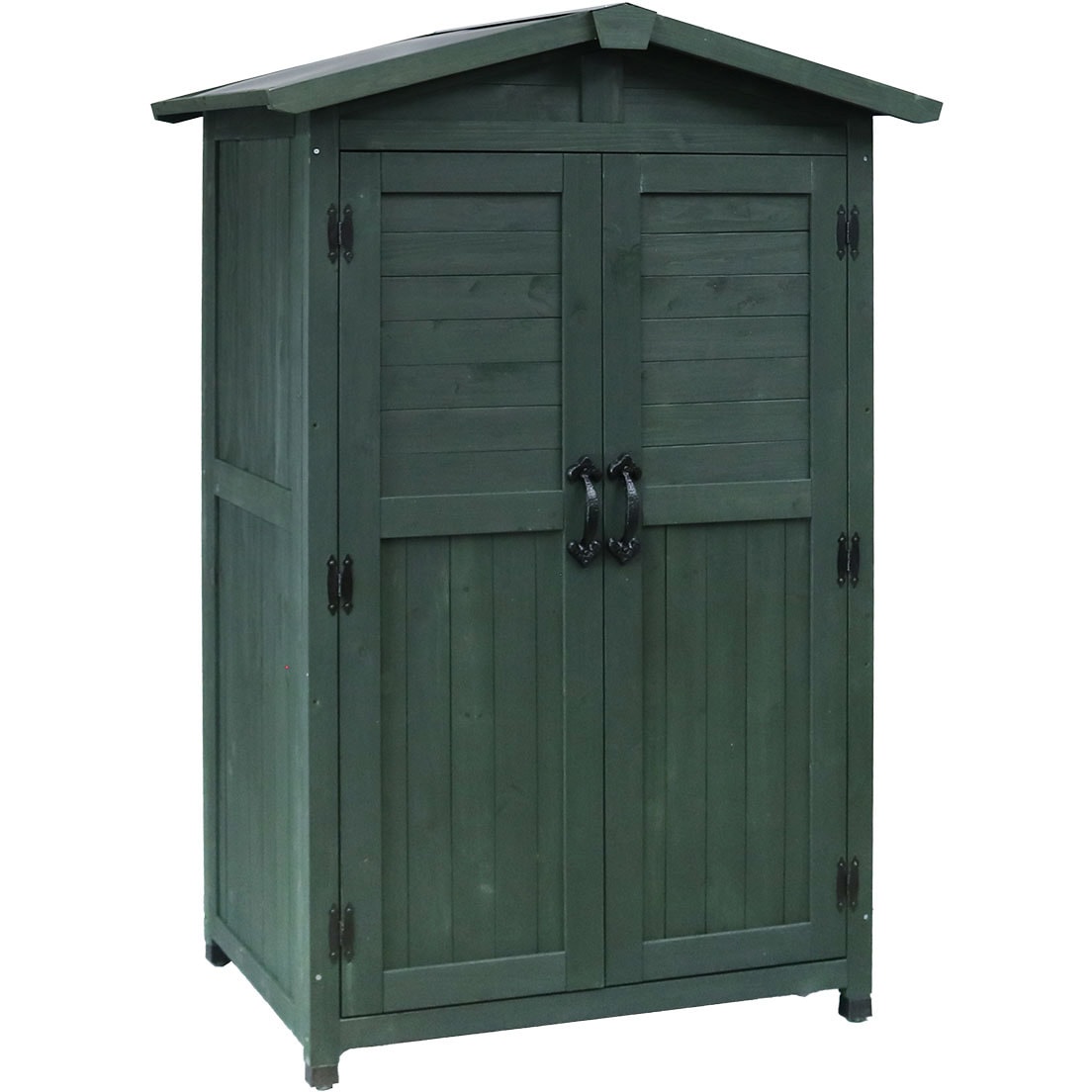 KGRS1600-2GRN 三角屋根収納庫 住まいスタイル ダークグリーン色 間口1060mm奥行1600mm高さ690mm