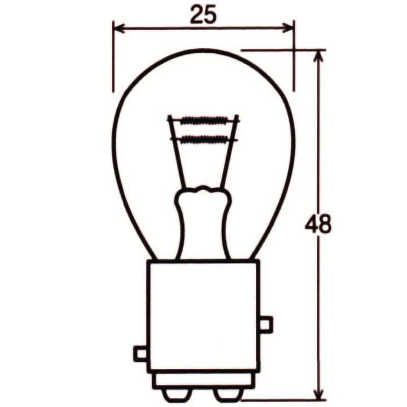 2 ダブル球S25/BAY15d 12V(ブリスターパック) STANLEY