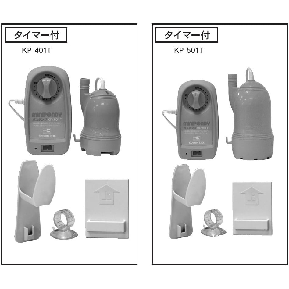 KP-401T バスポンプ KP-401・501シリーズ ハイパワータイプ 1台 工進 【通販モノタロウ】