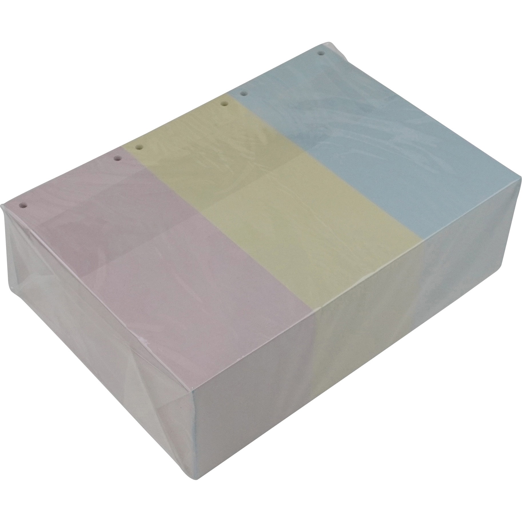 ナカバヤシ カット帳票 3分割 6穴 無地 1000枚 BMP-E03H BMP-E03HC カット帳票⁄3分割⁄6穴カラー ナカバヤシ 青・黄・桃色