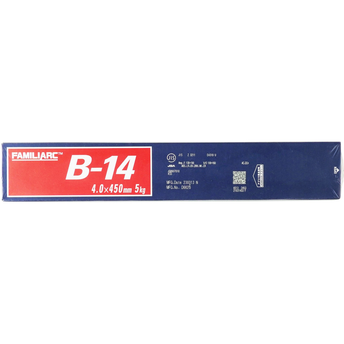 B-14 軟鋼～550MPa級鋼用溶接棒 1箱(5kg) 神戸製鋼 【通販サイトMonotaRO】