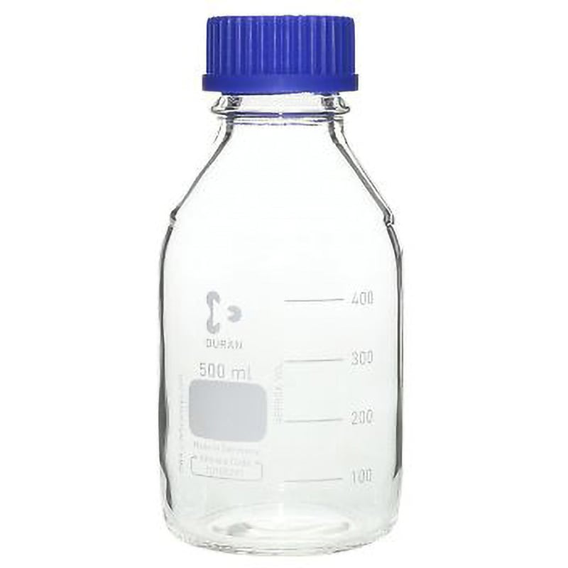 017200-500A ねじ口瓶丸型 DURAN 500mL ねじ口規格(GL)45 目盛あり 1本