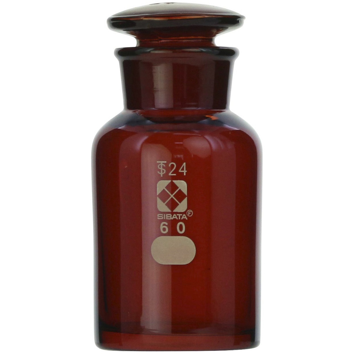 SIBATA(柴田科学) 広口試薬瓶 共栓瓶（透明） 120ml 6本セット① | 柴田科学 共通広口試薬びん 透明 60mL 017070-60A バラ