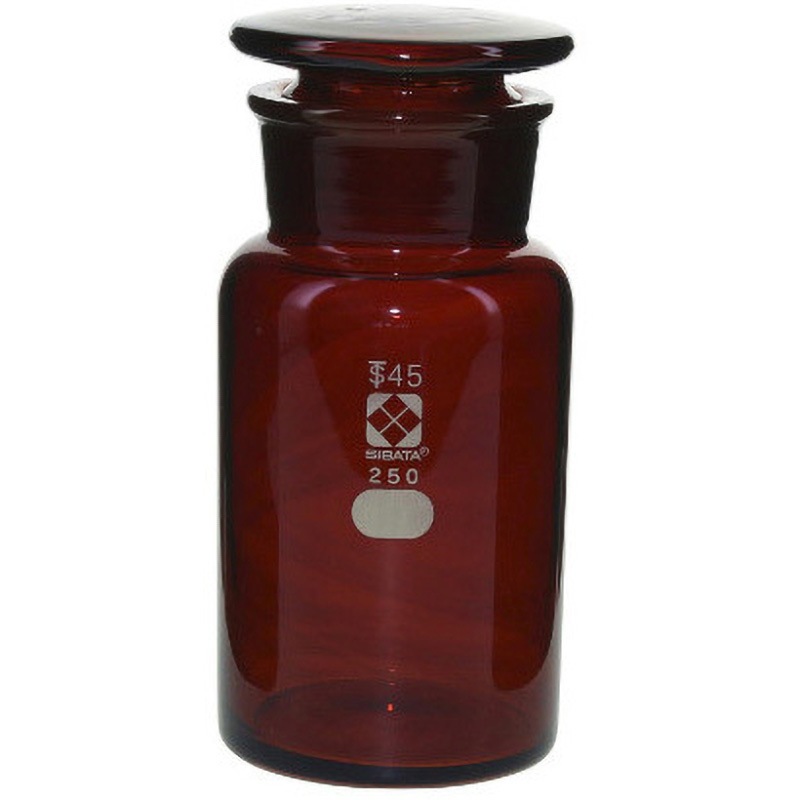 017080-250A 試薬びん 広口 茶褐色 SIBATA(柴田科学) 250mL  1本 017080-250A