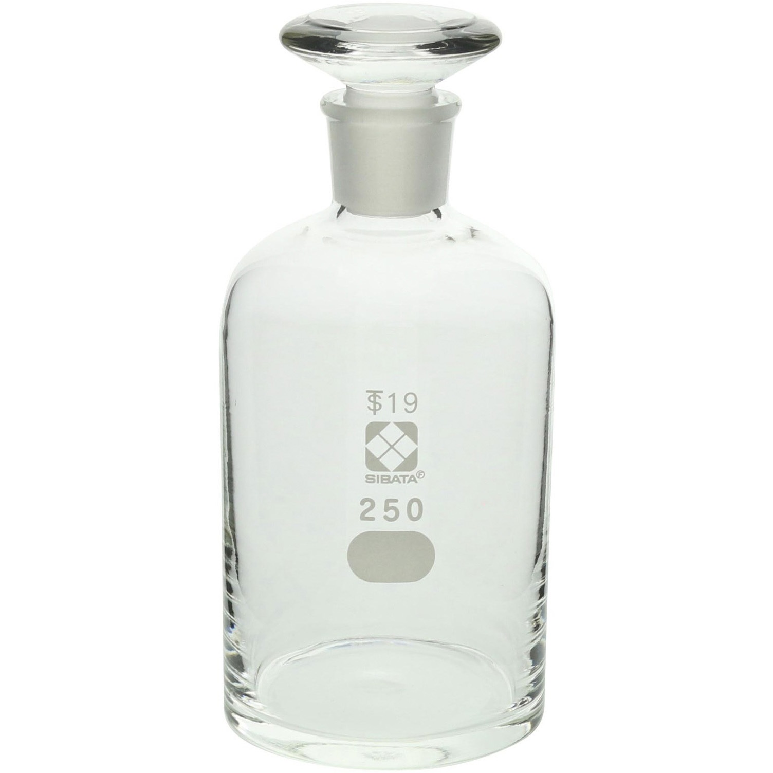 017030-250A 試薬びん SIBATA(柴田科学) 細口 透明色 共栓 250mL 硬質 