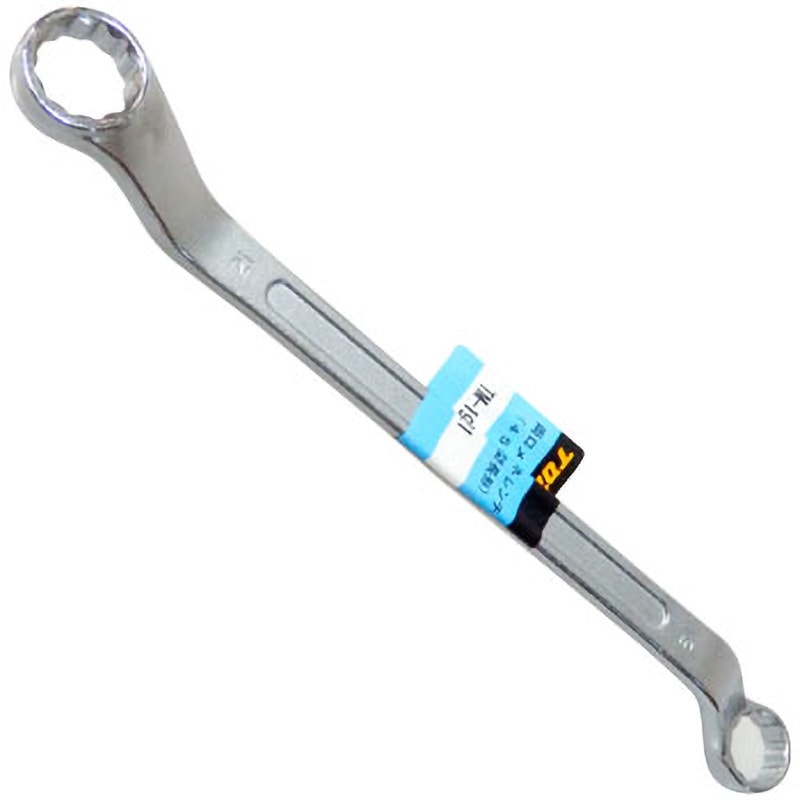 TM-19×21 両口メガネレンチ トップ工業 オフセット型 対辺寸法19×21mm