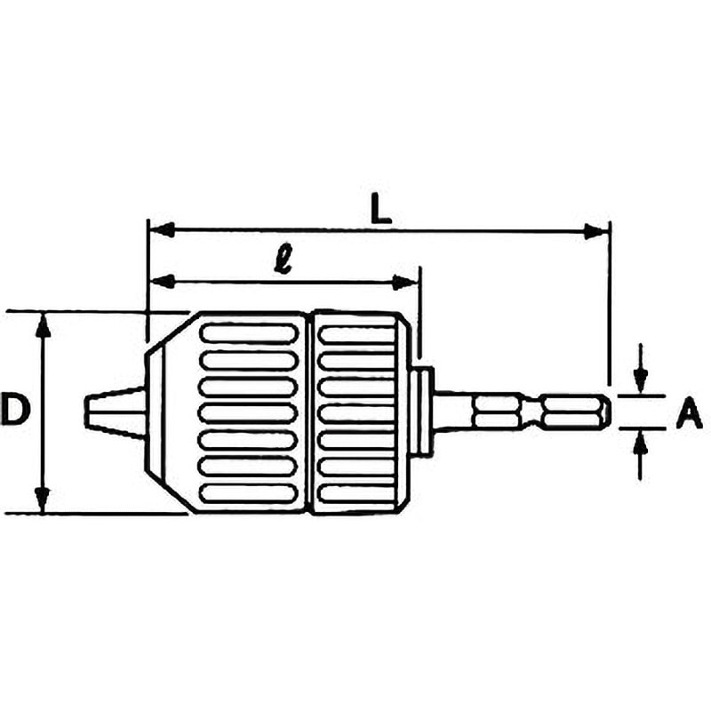 EDK-1-10 キーレスドリルチャック 1個 トップ工業 【通販モノタロウ】
