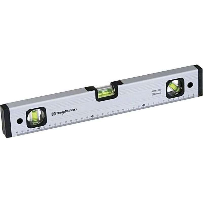 ALM-380 アルミ水平器マグネット付 SK(新潟精機) 呼び寸法380mm