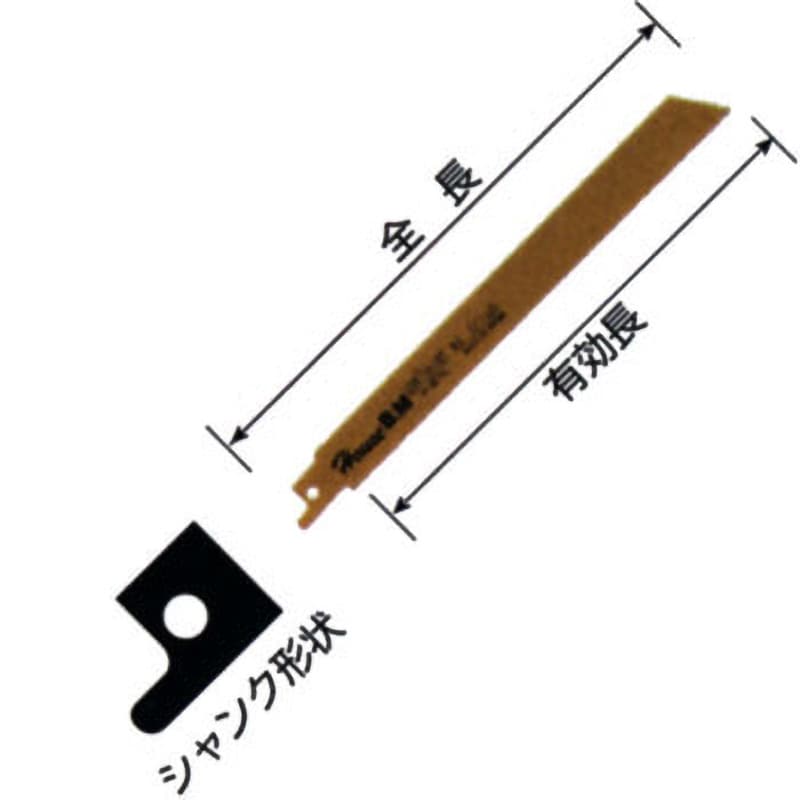 BS-3018 バイメタルセーバーソー ハウスビーエム 全長300mm 1袋(10本) BS-3018 - 【通販モノタロウ】