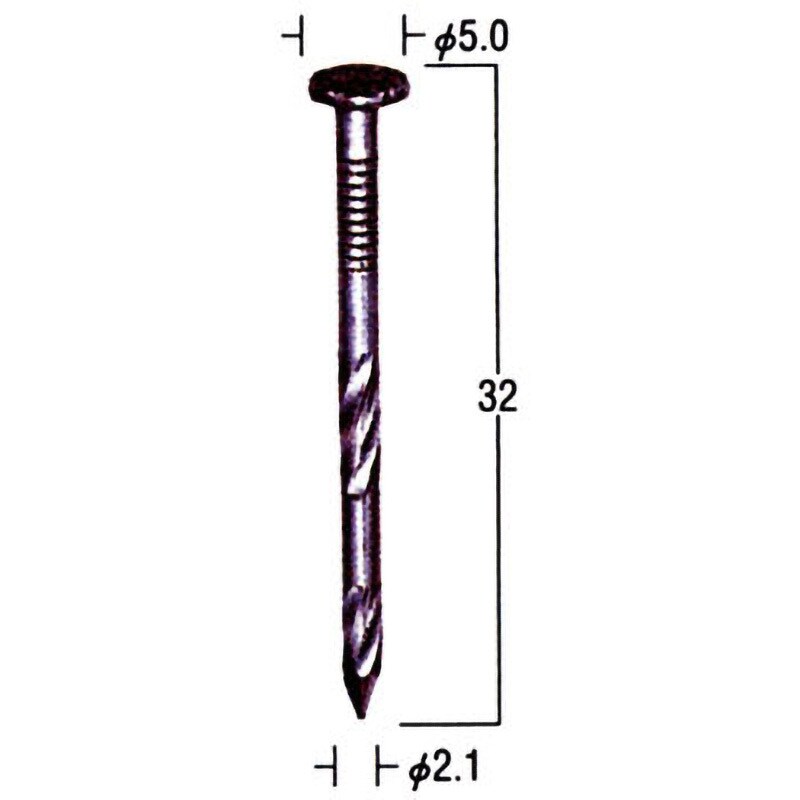 NS32V1 ワイヤ連結釘 マックス 長さ32mmネイルの線径(外寸)2.1mm 1箱(400本×40巻) - 【通販モノタロウ】