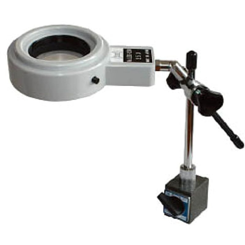 LEDS-025M リーフ LED50型マグネット拡大鏡 京葉光器(LEAF) 2.5倍 レンズサイズ50mm
