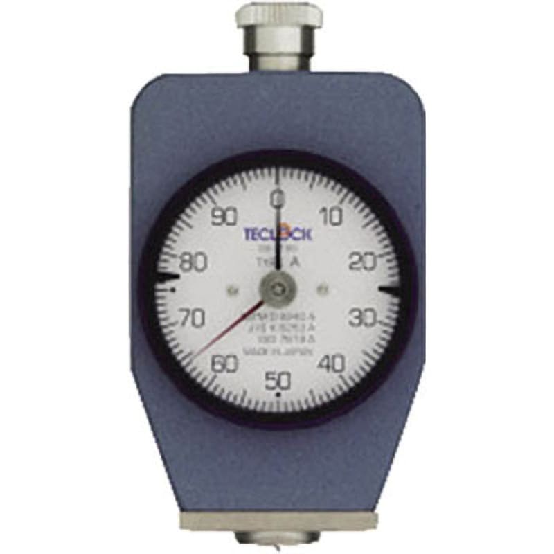 GS-720R ゴム・プラスチック 硬度計(デュロメータ) JIS K 6253準拠 テクロック タイプDΦ18mm/スタンド兼用