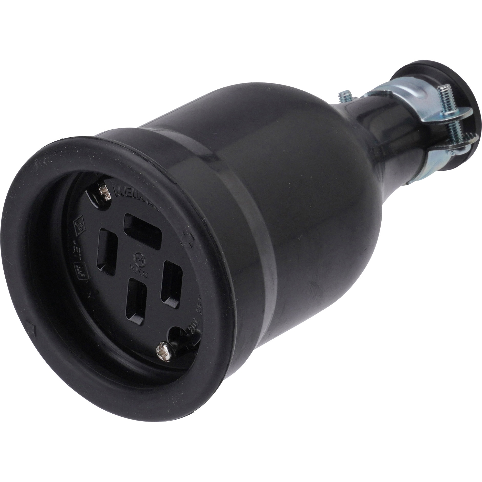 MC2615 接地3P20A防水コネクターボディ 明工社 250V - 【通販モノタロウ】