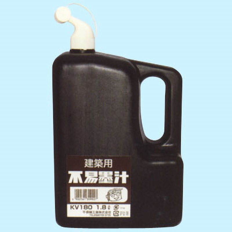 KV180 建築用 不易墨汁 不易糊工業(フエキ) 黒色 1本(1.8L) KV180