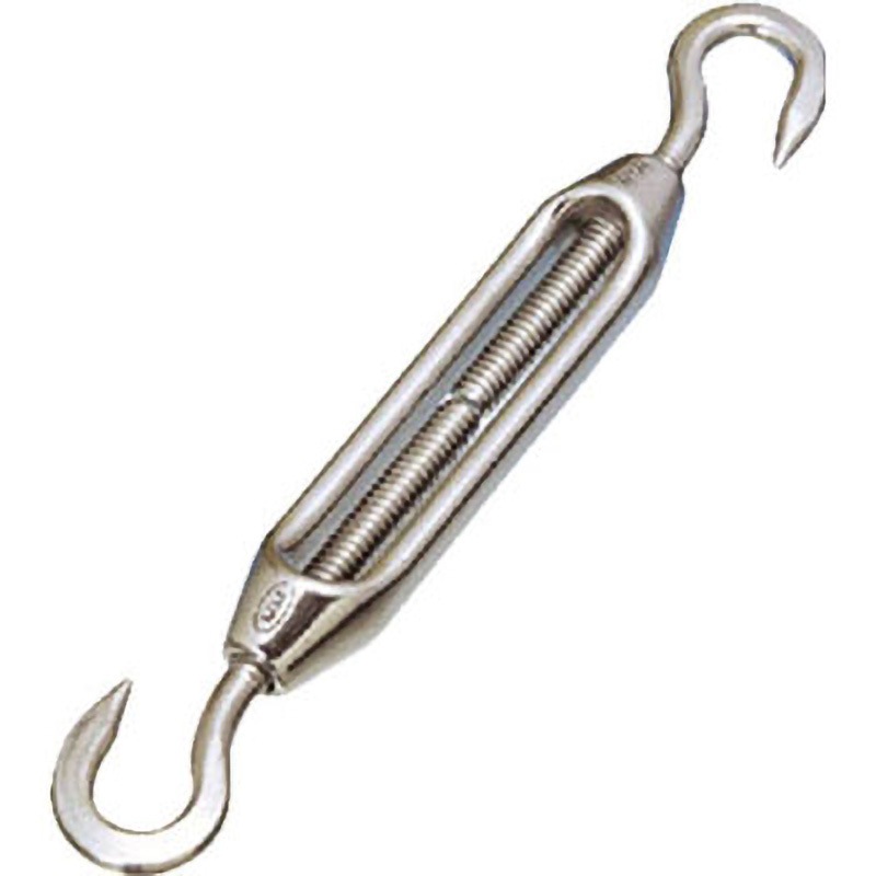 TB-19H 316 ステンレス 枠式ターンバックル(フック&フック)SUS316 捻子径M20 1個 水本機械製作所 【通販モノタロウ】