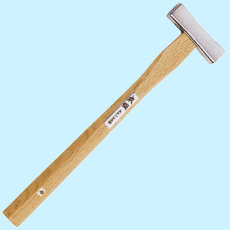 小 ステン両口玄能 土牛 打ち込み作業 柄付仕様 頭質量350g 口径