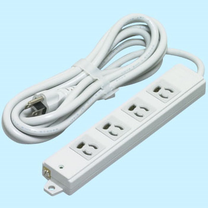 A8110 汎用OAタップ 標準タイプ アメリカン電機 白色 4口 抜止形 平刃